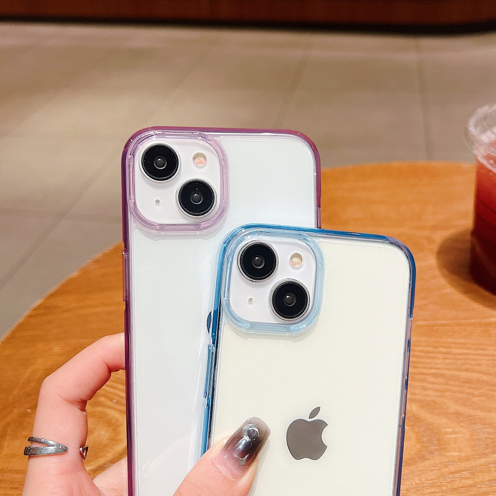 Electroplating Transparent Case with Colorful Border