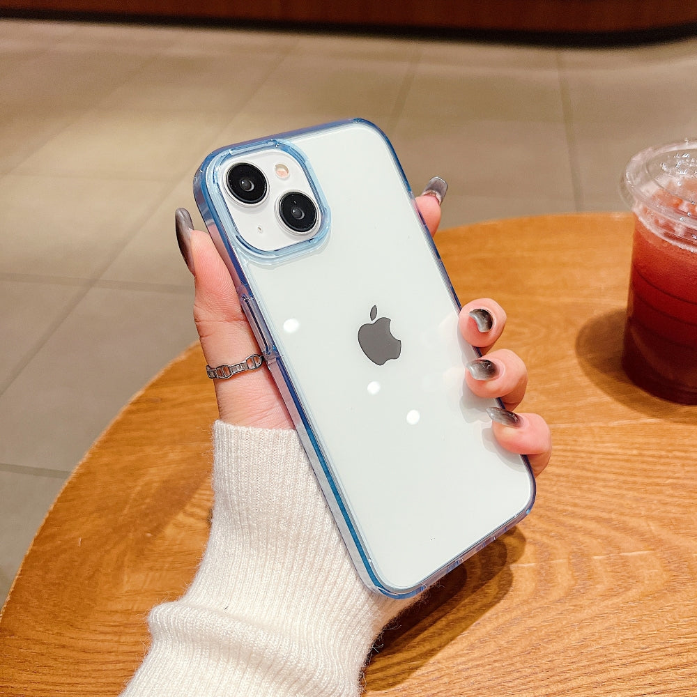 Electroplating Transparent Case with Colorful Border
