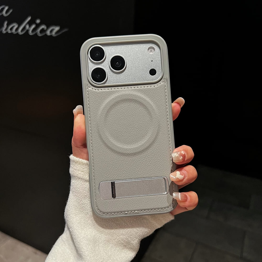 Elite Kickstand Leather Phone Case