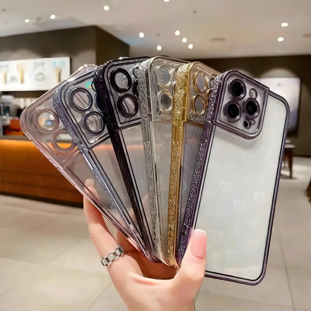 Electroplated Case Transparent Embossed