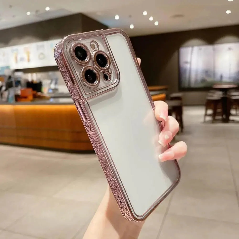 Electroplated Case Transparent Embossed