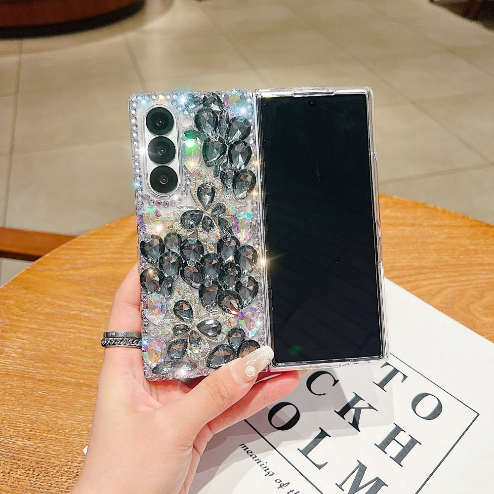 Full Covered Diamond and Butterfly Charm TPU (Soft) Phone Case | Mobile Cover