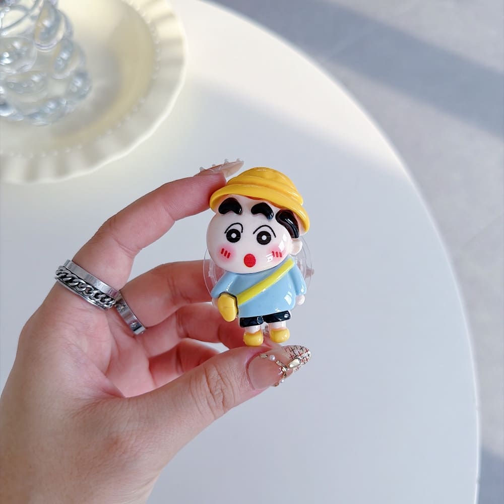 Fun Cartoon Travel Buddy Character Mobile Grip Phone Stand