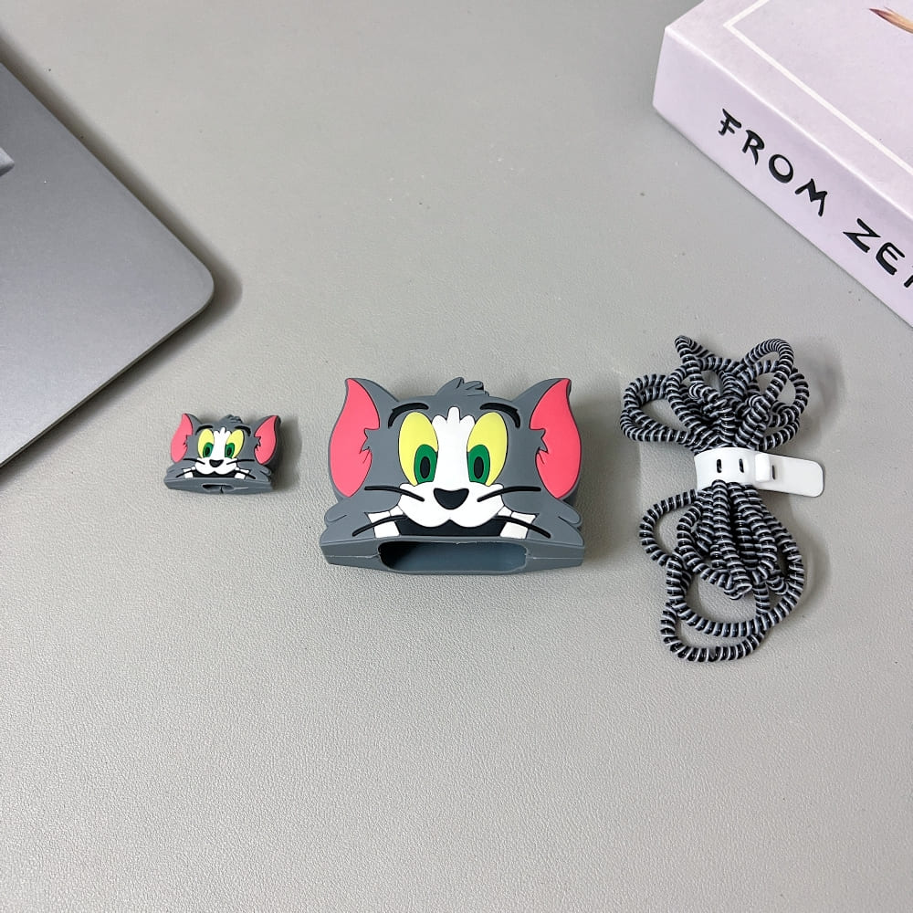 Fun Toon Tom and Jerry Character (20W) Silicone Charger Case