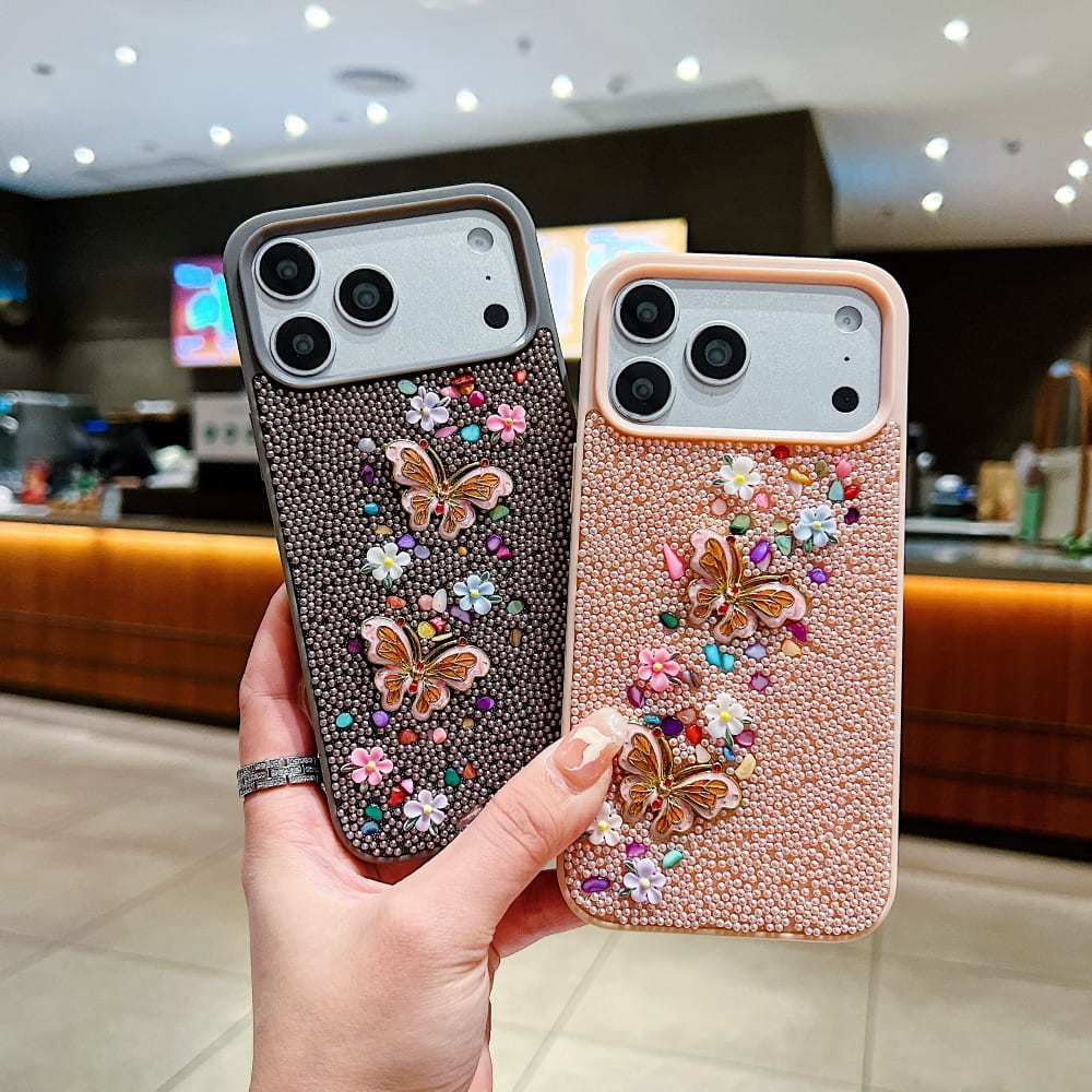 Glam Butterfly Garden Phone Case