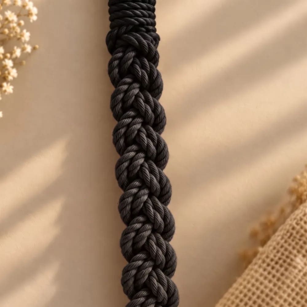 Handwoven Beige Crossbody Bag with Braided Strap