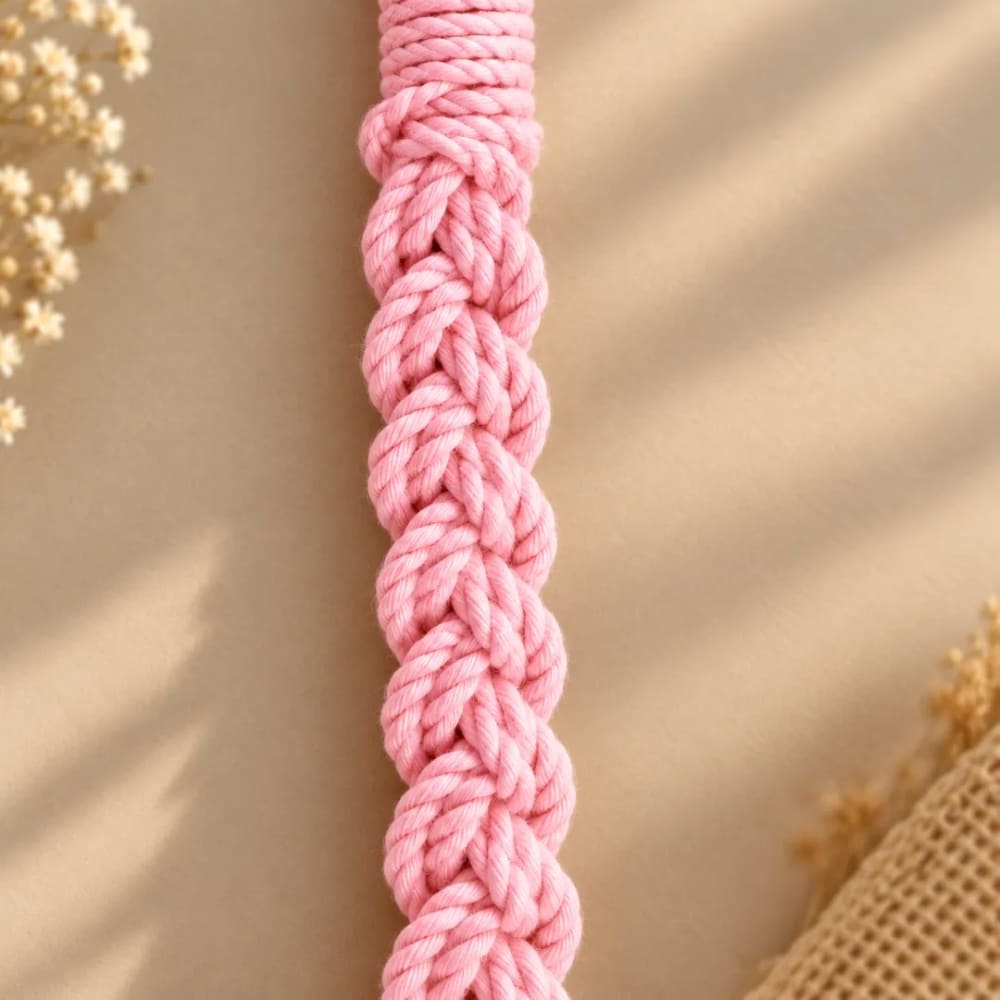 Handwoven Macrame Purse with Braided Strap