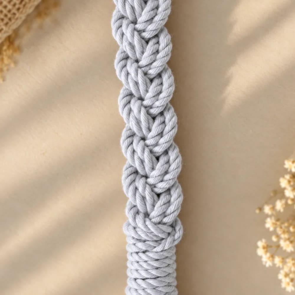 Handwoven Macrame Purse with Braided Strap
