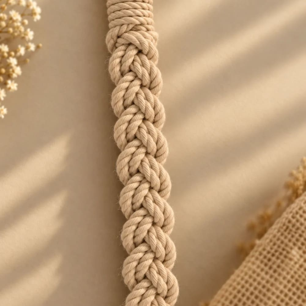 Handwoven Macrame Purse with Braided Strap