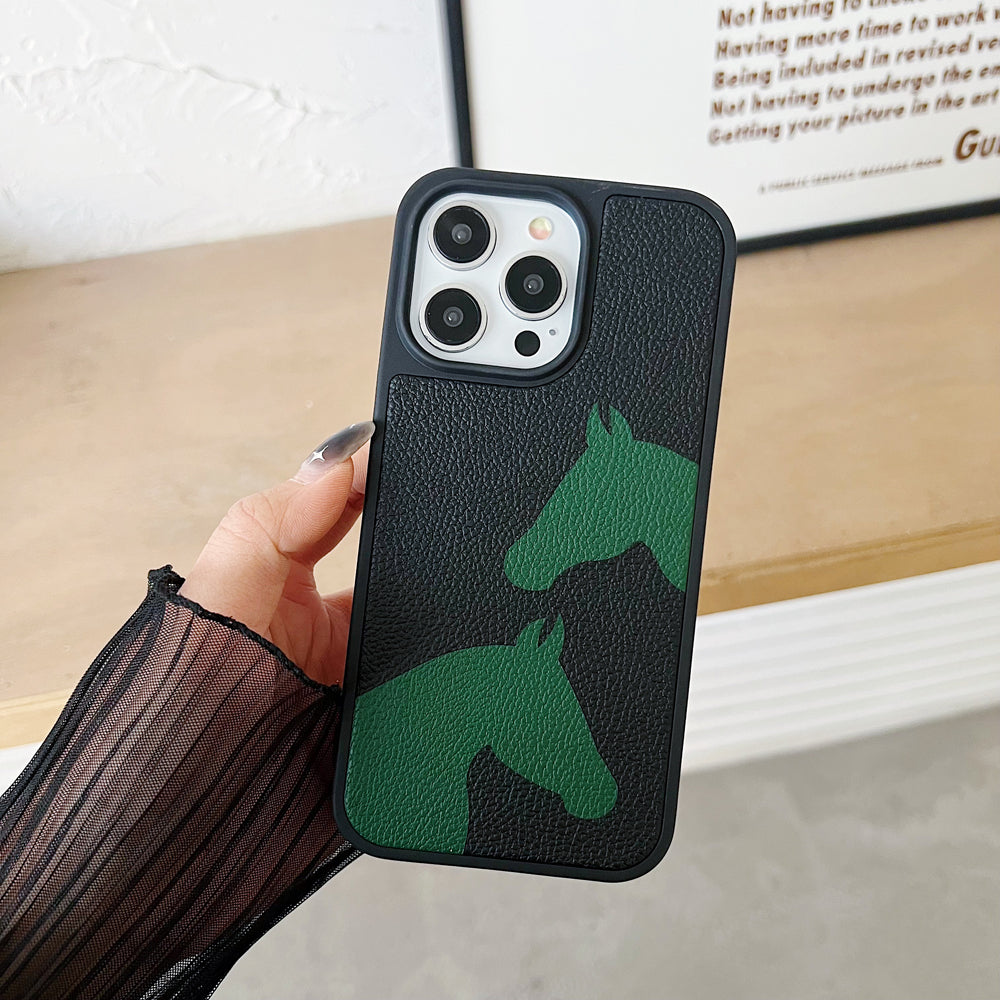 Horse Color Printed Shockproof Phone Case