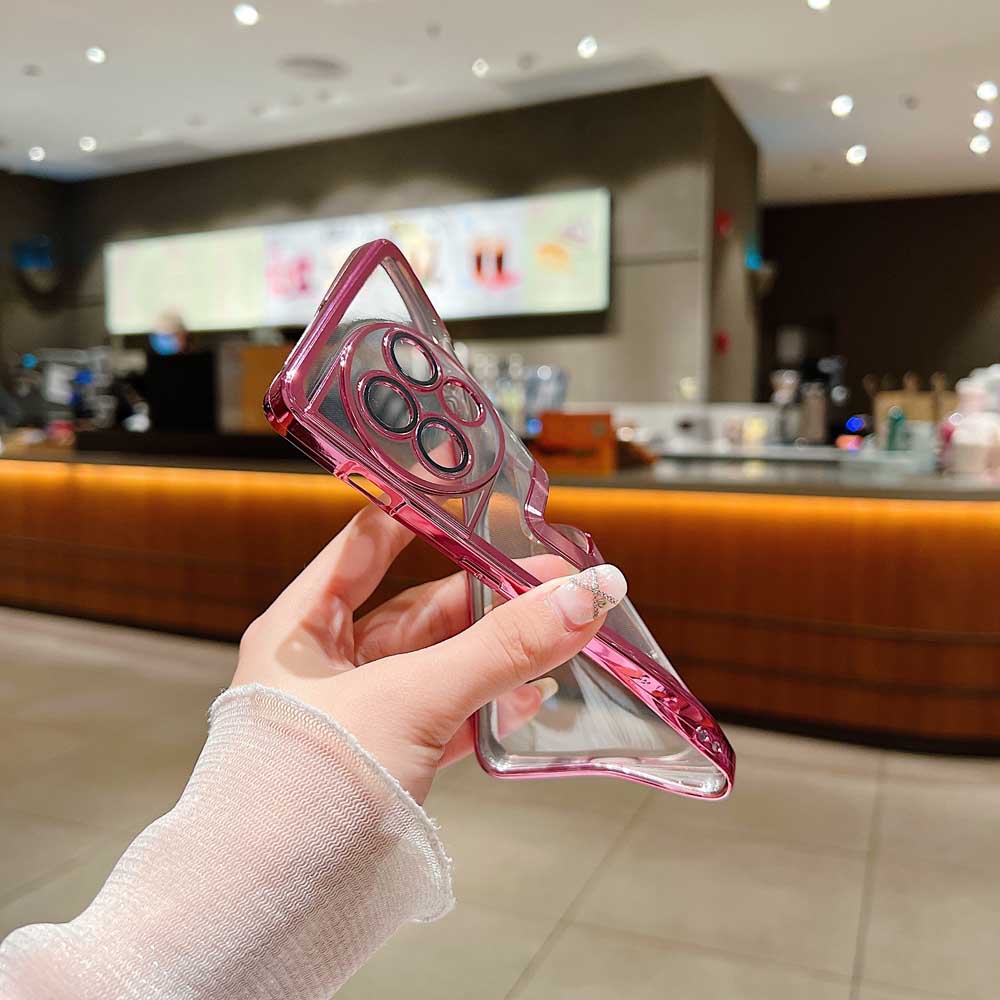 Transparent Chrome Ring Camera Protection Case