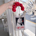 Cute Doo Knit Cloud Handle Phone Bag
