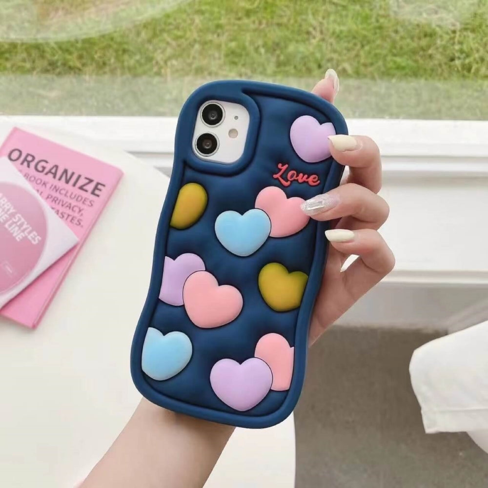 Love Pattern Shockproof Silicone Soft Cover