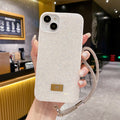 Luxury Fashion Colored Diamond Phone Case With Bracelet