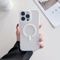 Luxury Magnetic Charging Matte Color Transparent Phone Case
