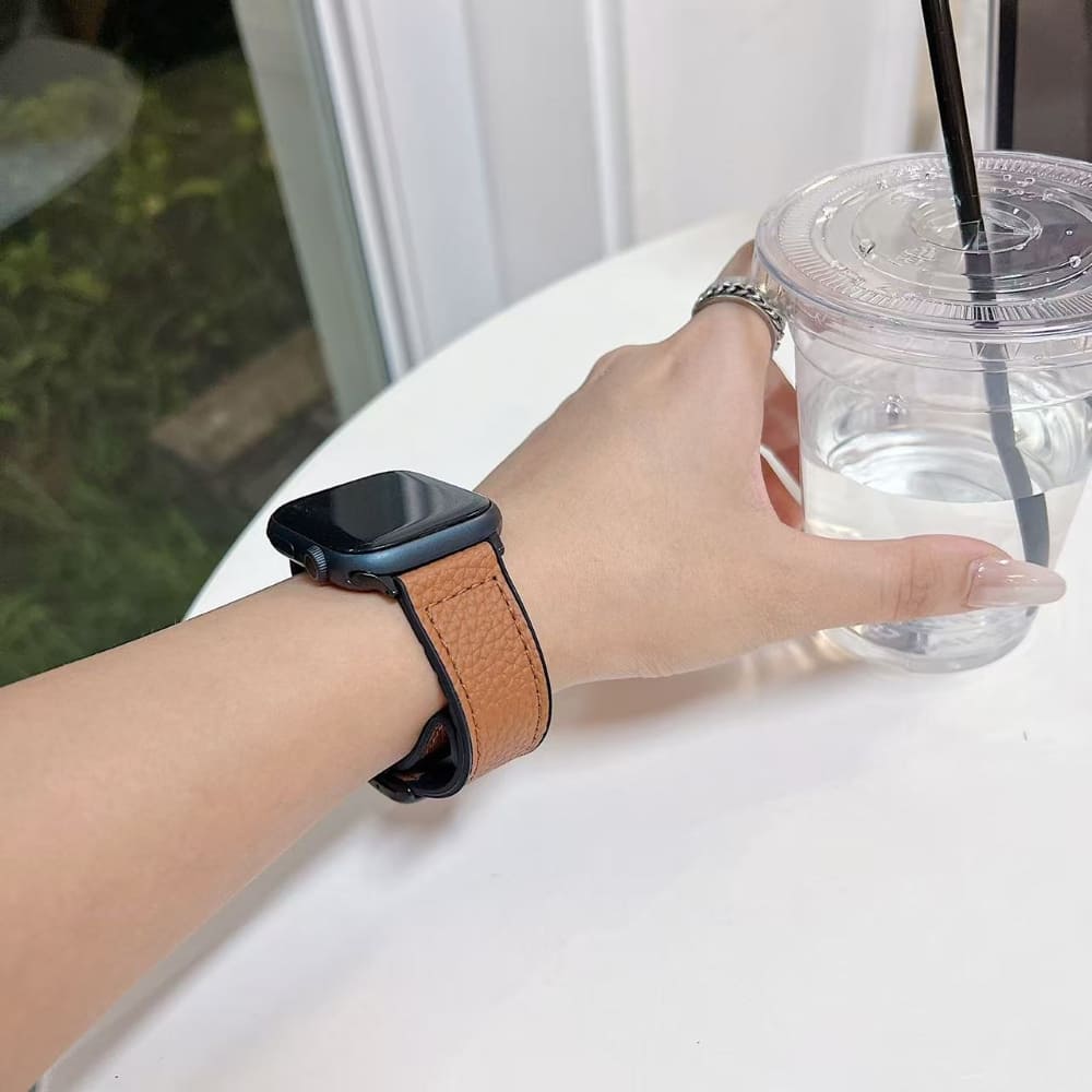 Magnetic Soft Leather Watch Belt