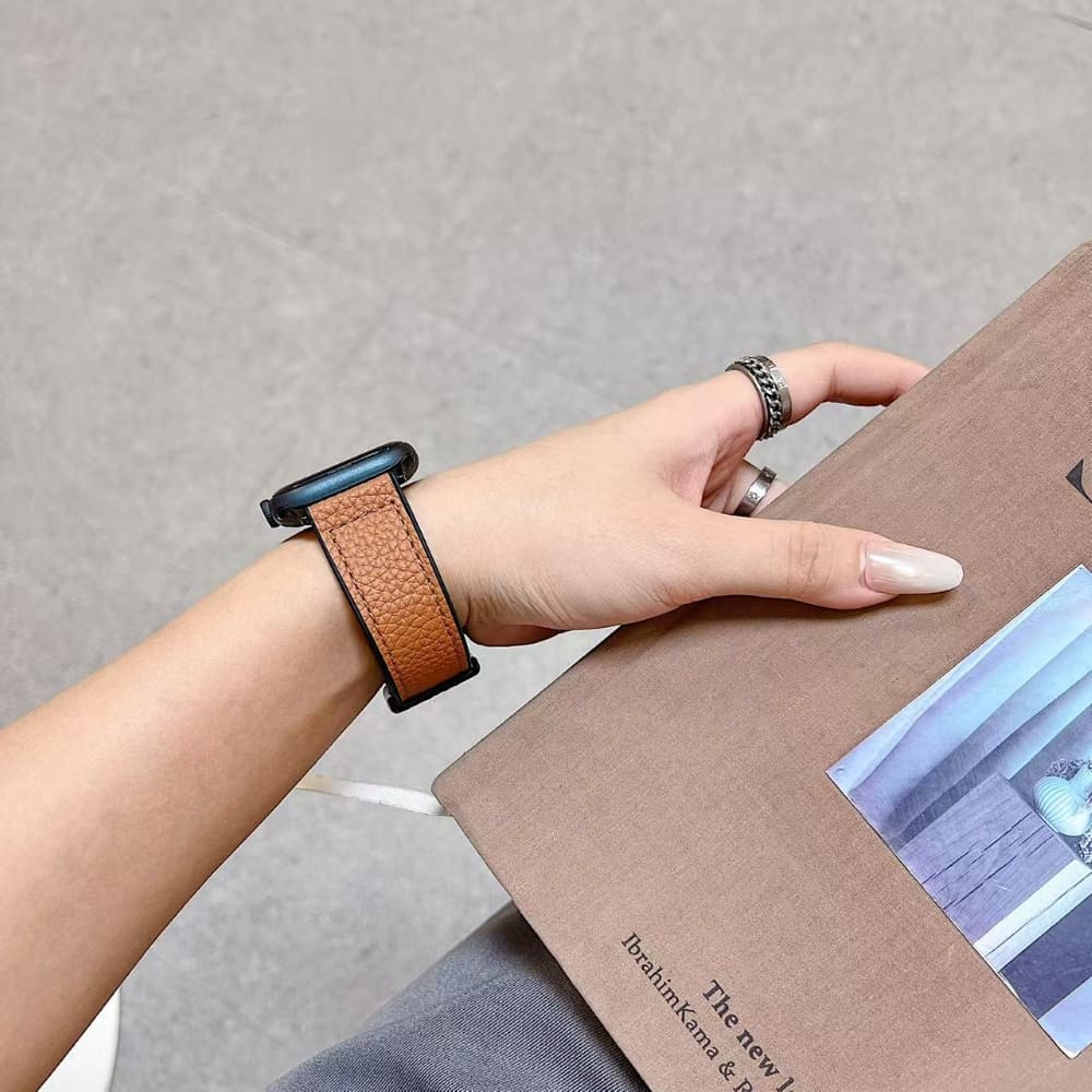 Magnetic Soft Leather Watch Belt