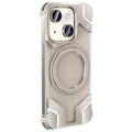 Magnetic Aluminum Alloy Frame Shockproof Phone Case with Ring Holder - iPhone 13