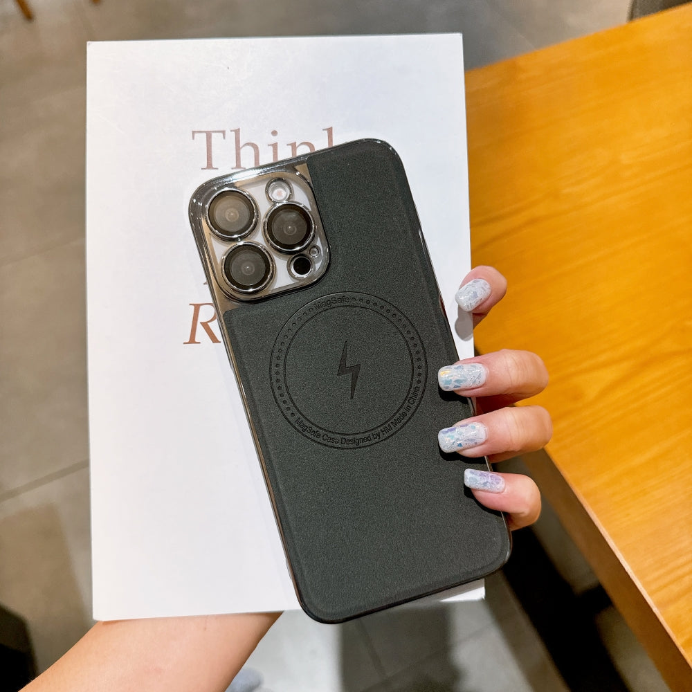 Magnetic Wireless Charge Shockproof Leather Phone Case