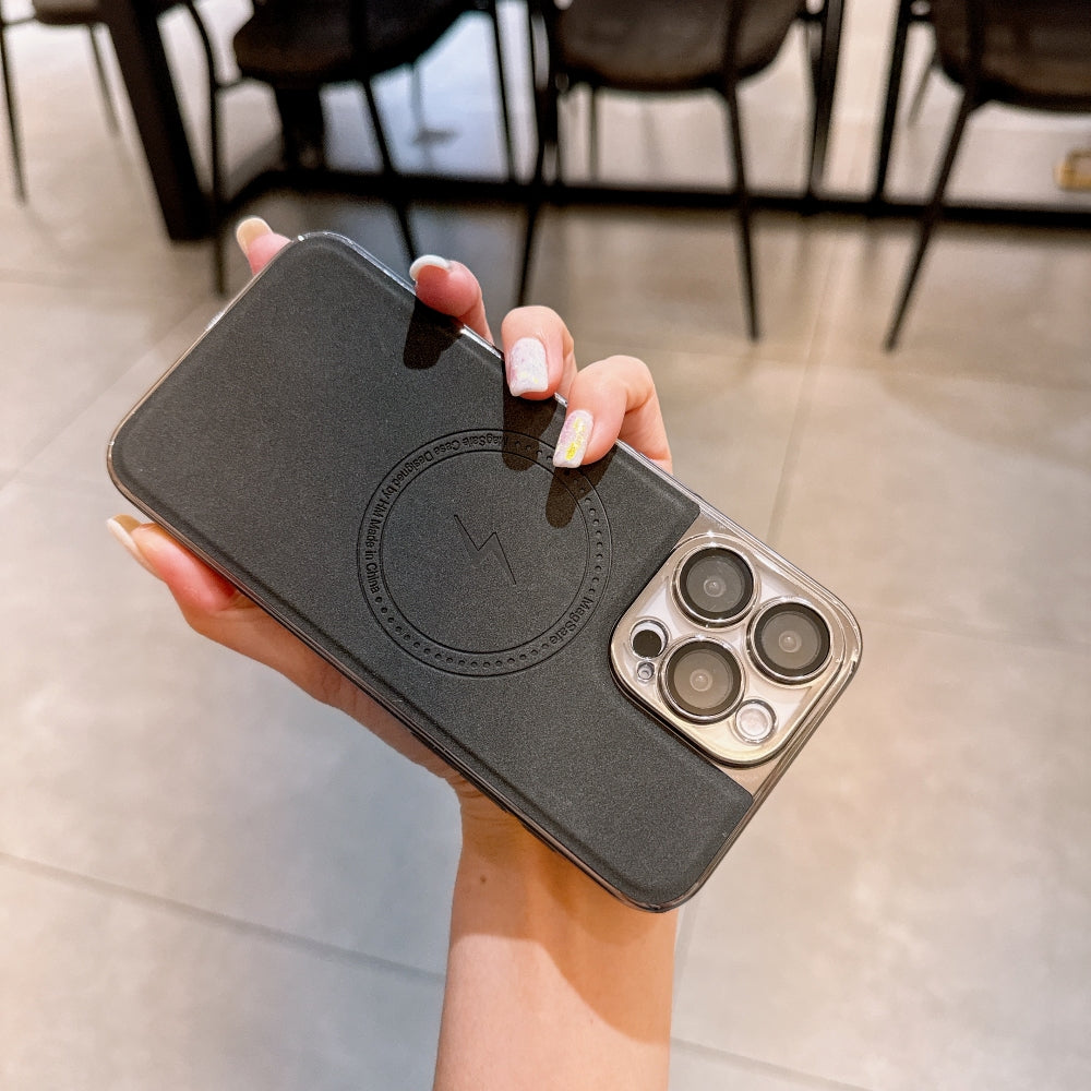Magnetic Wireless Charge Shockproof Leather Phone Case
