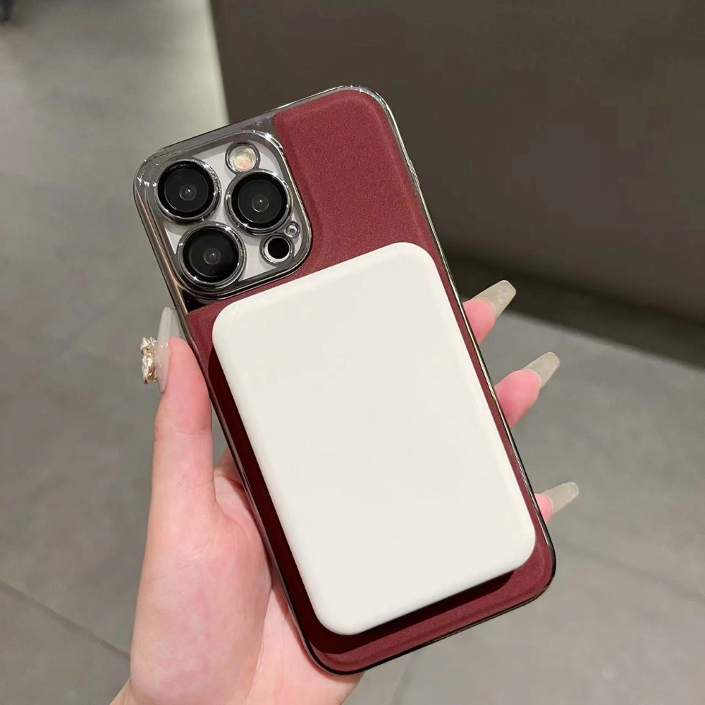 Magnetic Wireless Charge Shockproof Leather Phone Case