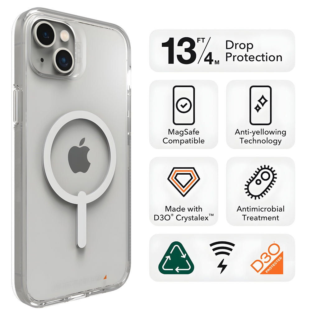 Transparent Magnetic Wireless Charging Anti-fall PC (Hard) Case