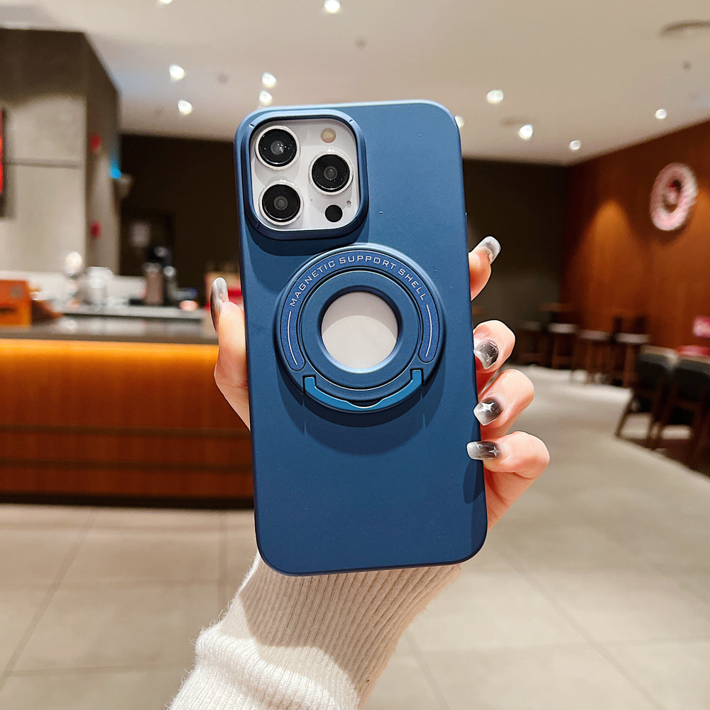 Matte Magsafe Magnetic Phone Case With Hidden Kickstand