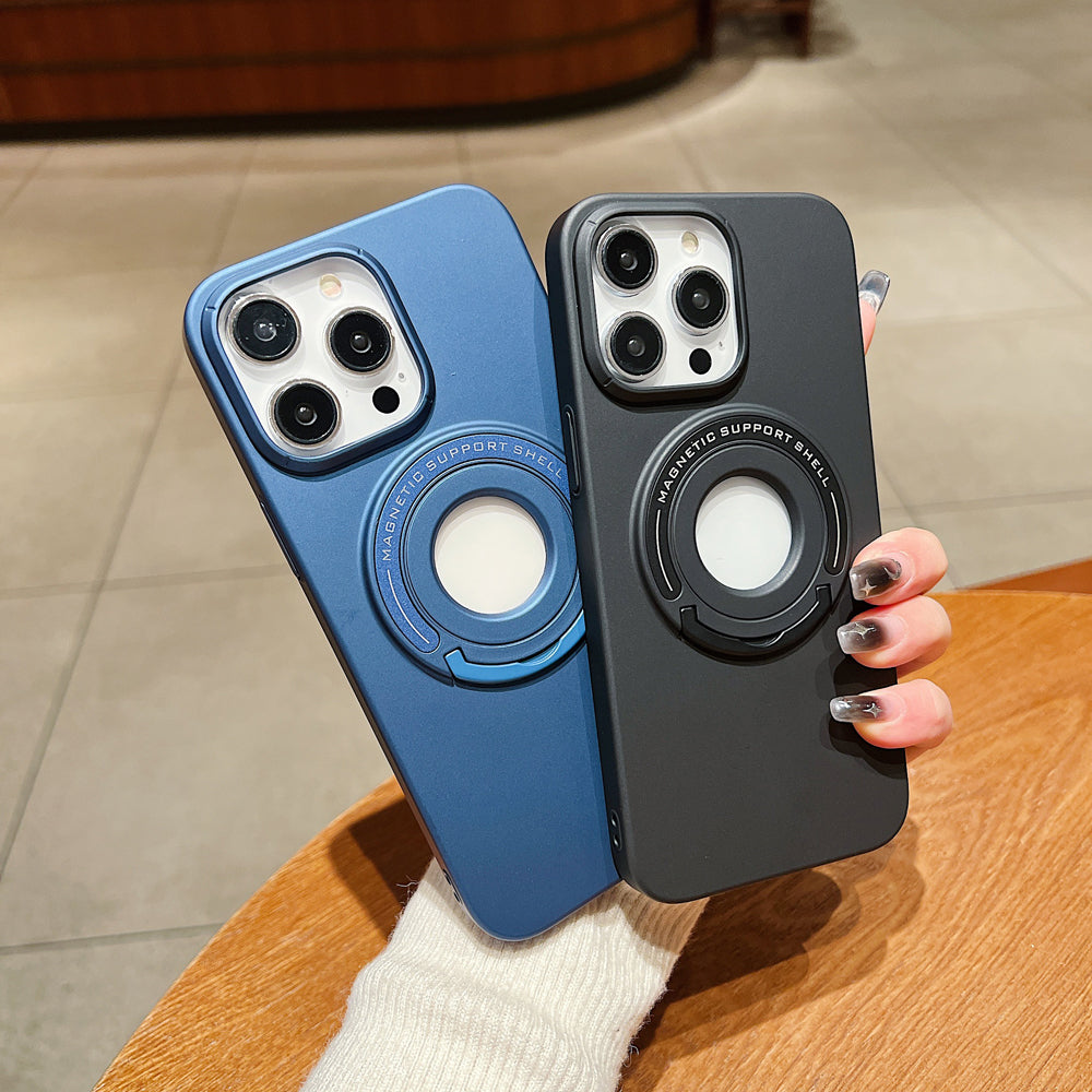 Matte Magsafe Magnetic Phone Case With Hidden Kickstand