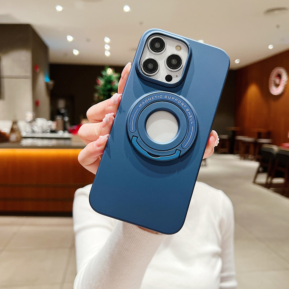 Matte Magsafe Magnetic Phone Case With Hidden Kickstand