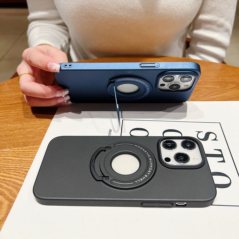 Matte Magsafe Magnetic Phone Case With Hidden Kickstand