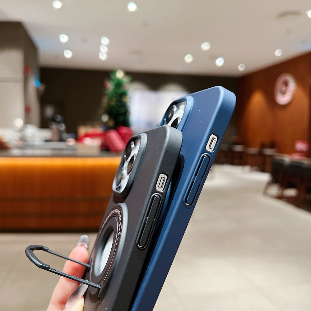 Matte Magsafe Magnetic Phone Case With Hidden Kickstand