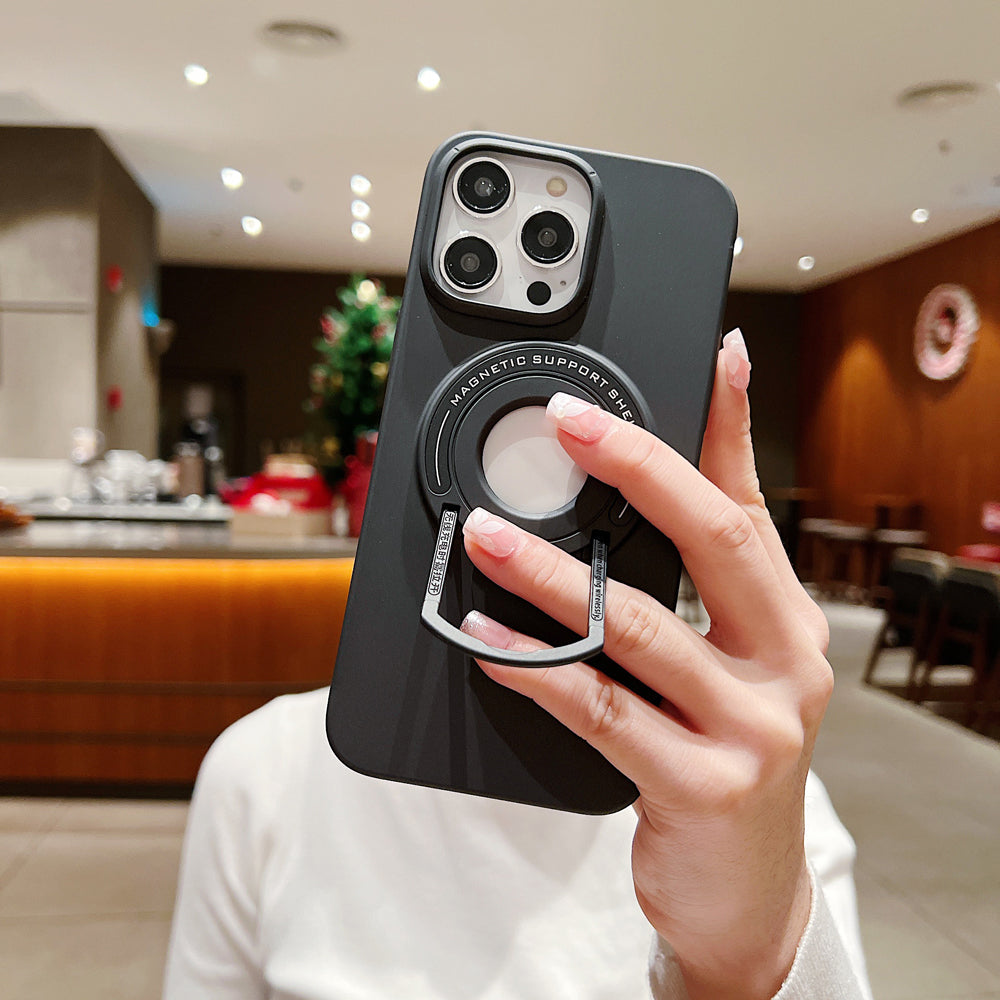 Matte Magsafe Magnetic Phone Case With Hidden Kickstand