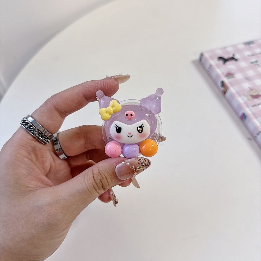 Mini Joy Kuromi Character Mobile Grip Phone Stand