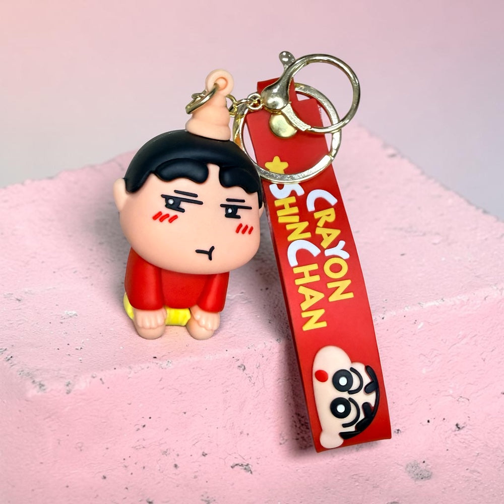 Moody Shinchan Character Keychain | Handbag Charm | Phone Charm