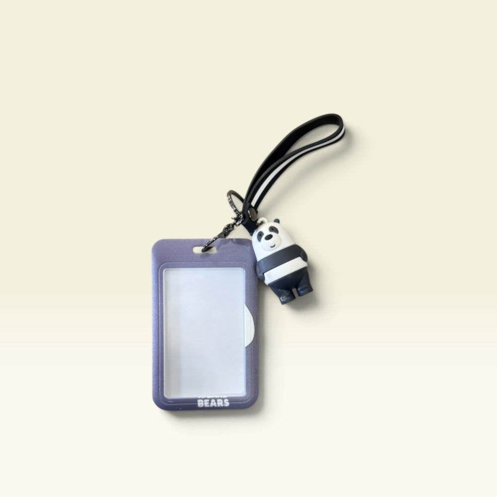 Panda Bear Character Work ID Card Holder