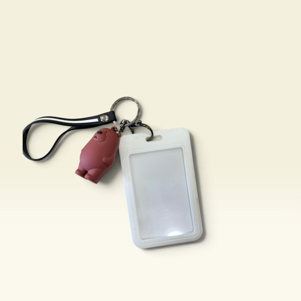 Panda Bear Character Work ID Card Holder