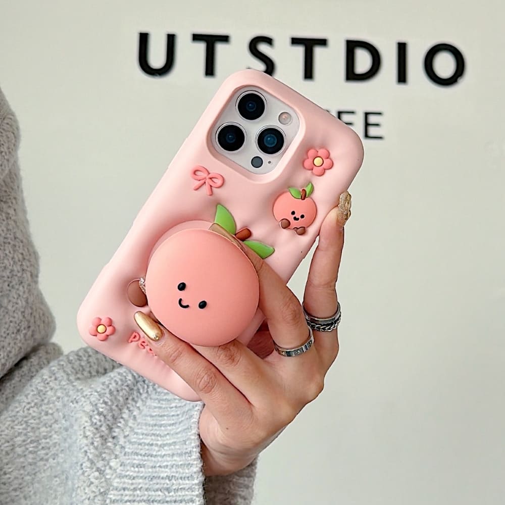 Peach Blossom Silicone Phone Case