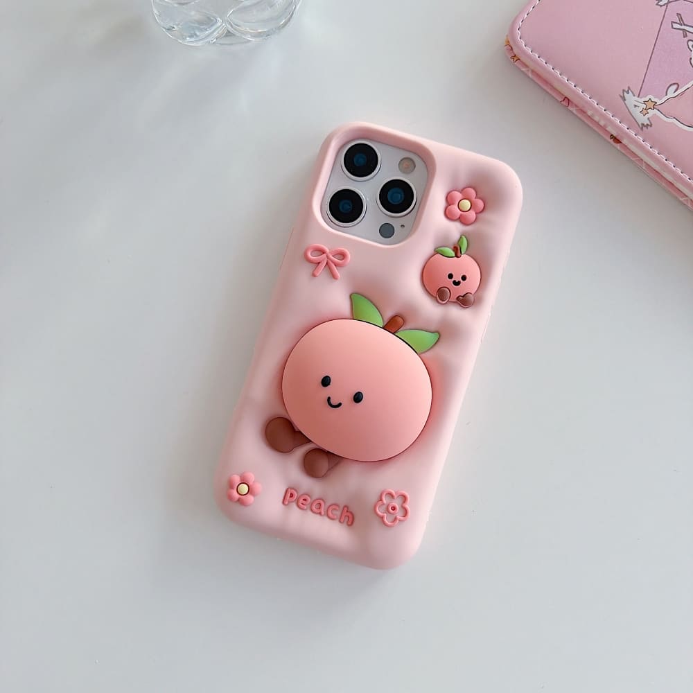 Peach Blossom Silicone Phone Case