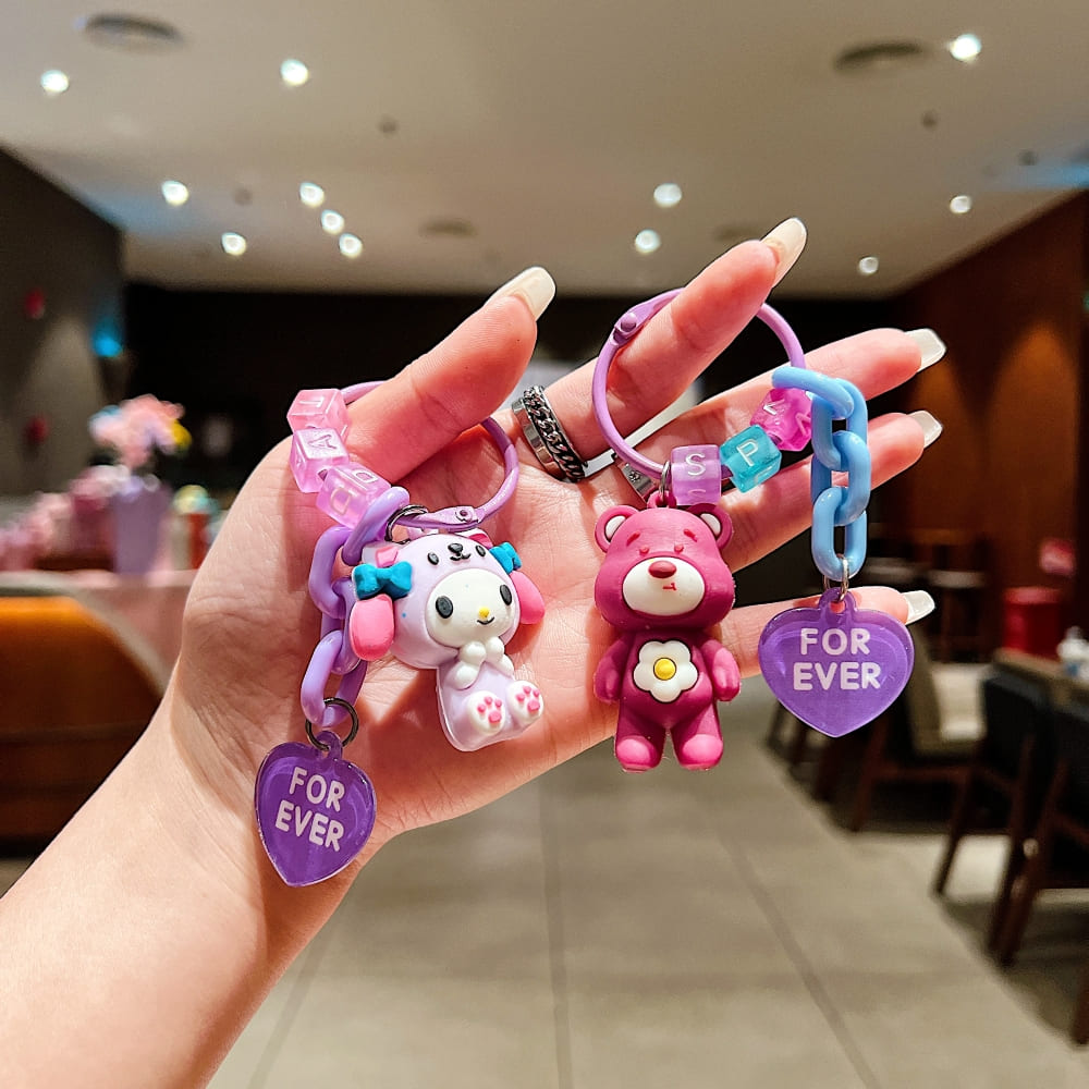 Playful Rainbow Candy Vibe Phone Charm | Keychain | Handbag Charm