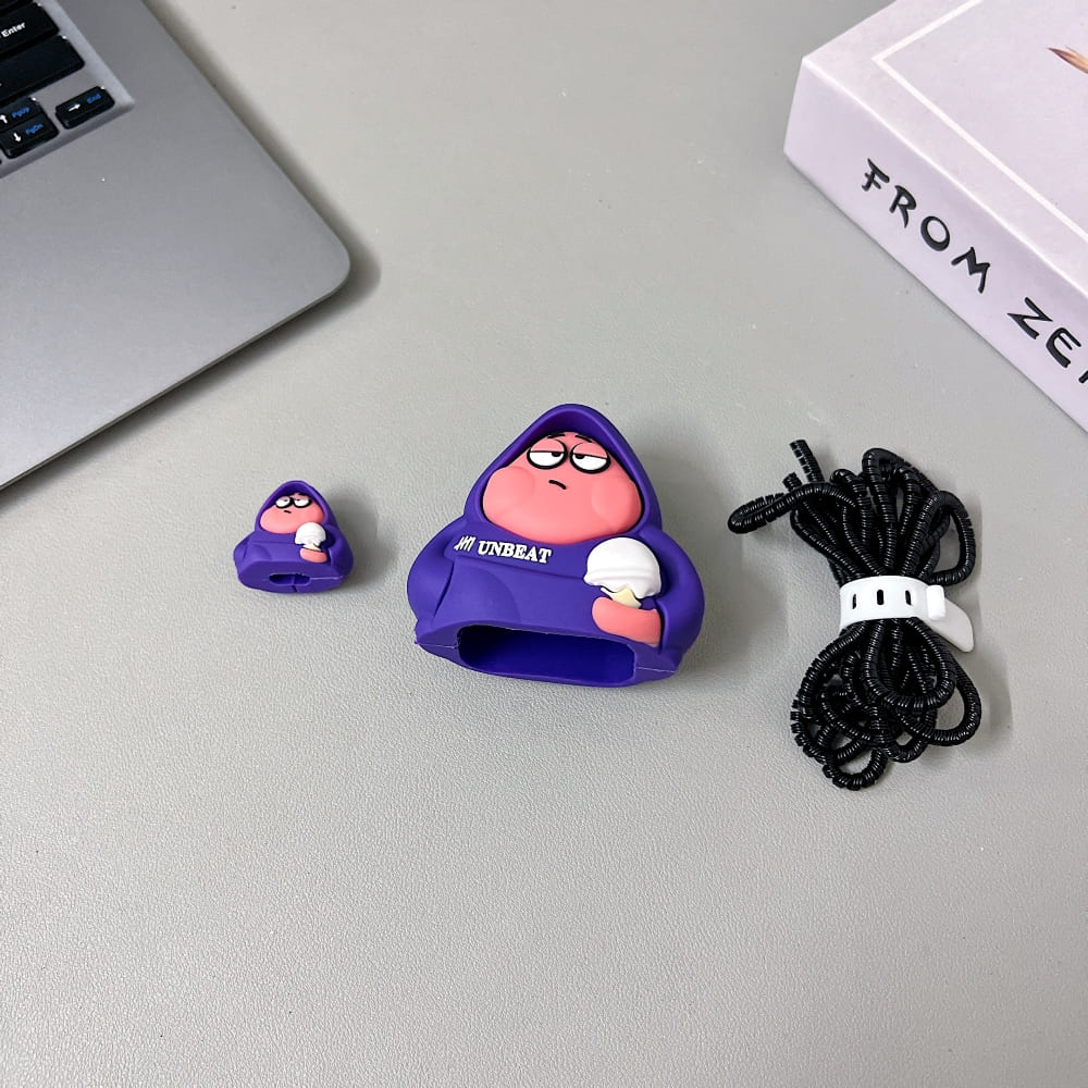 Power Pop Unbeat Purple Character (20W) Silicone Charger Case