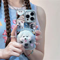 Puppy Face Luxury Plating Case with Puppy Face Stand