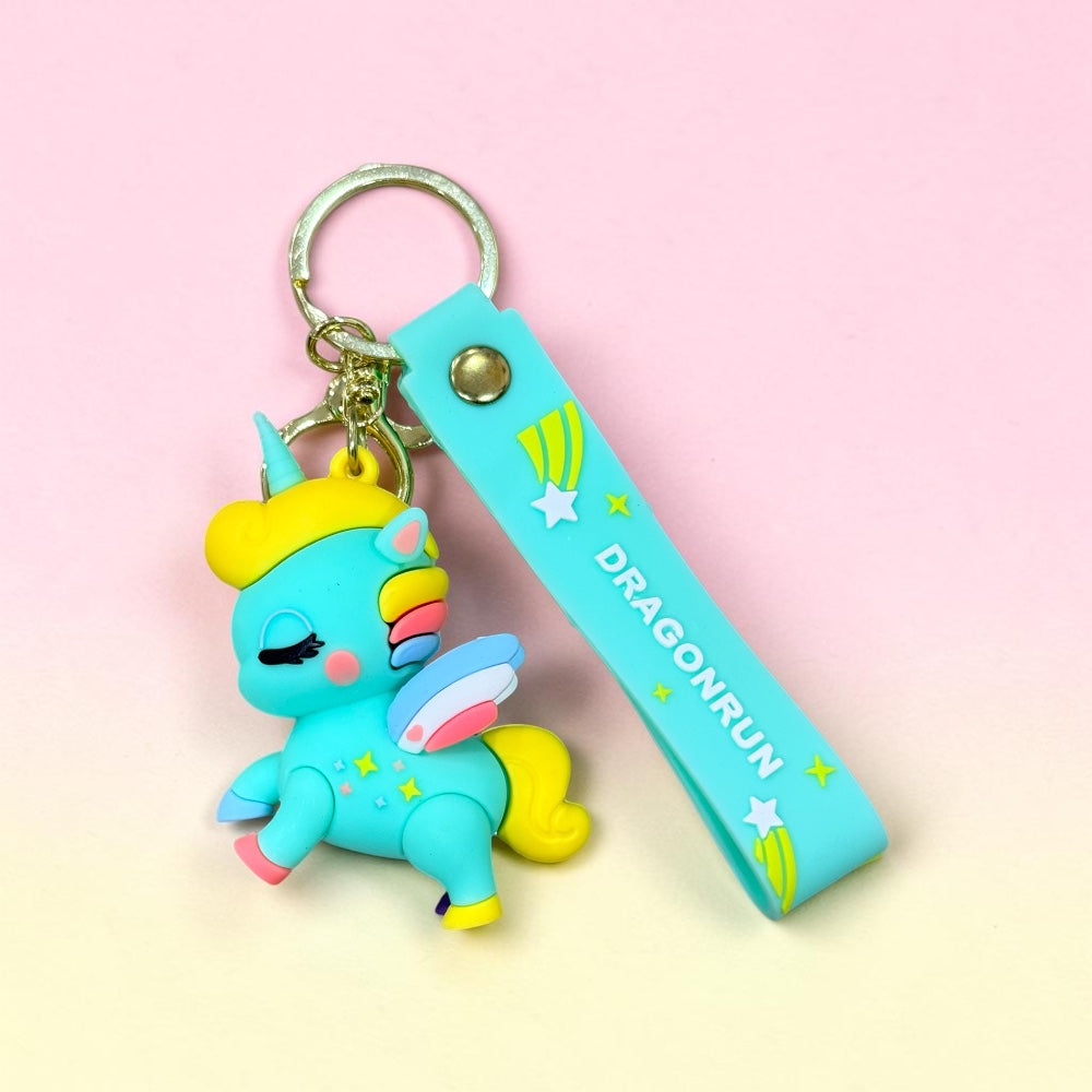 Rainbow Style Unicorn Keychain | Handbag Charm | Phone Charm