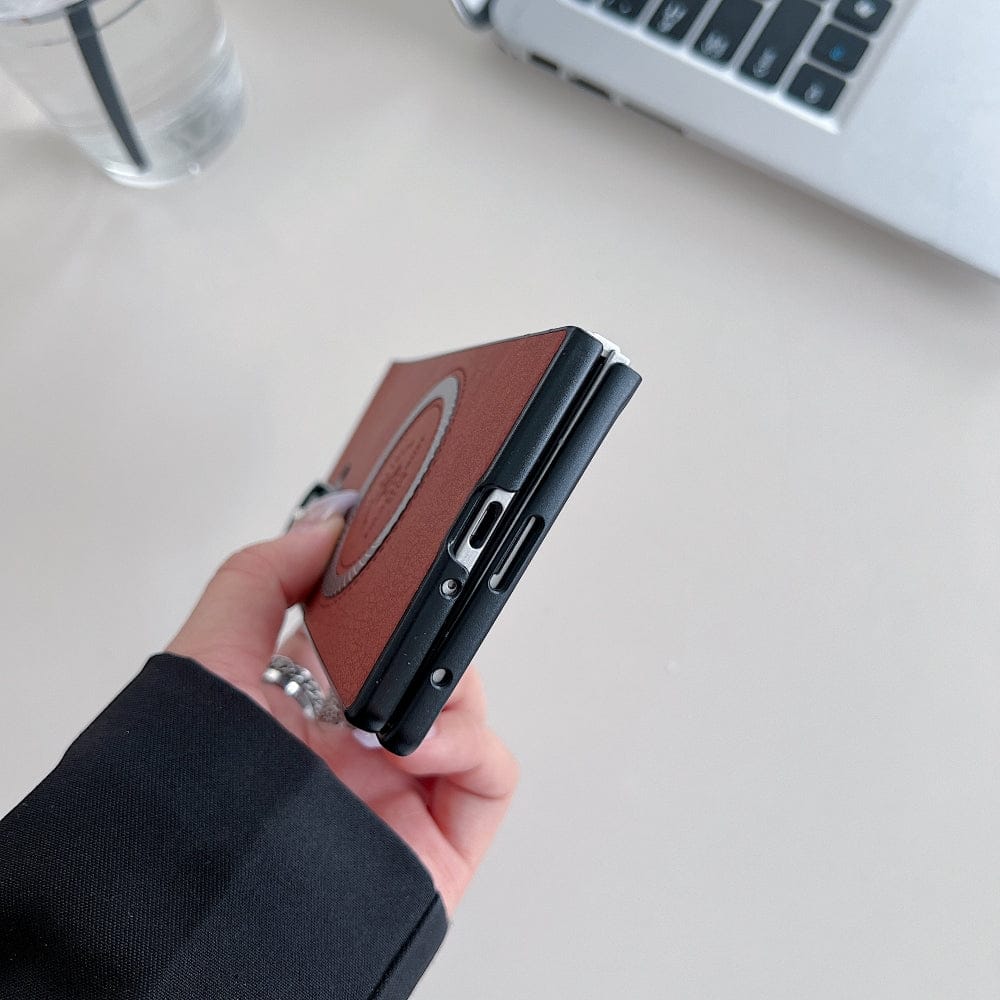 Retro PU Leather Magsafe Phone Case - Samsung Z Series
