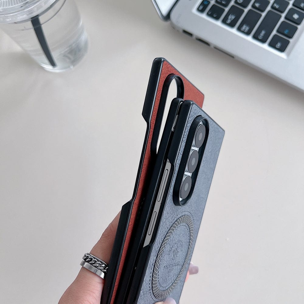 Retro PU Leather Magsafe Phone Case - Samsung Z Series
