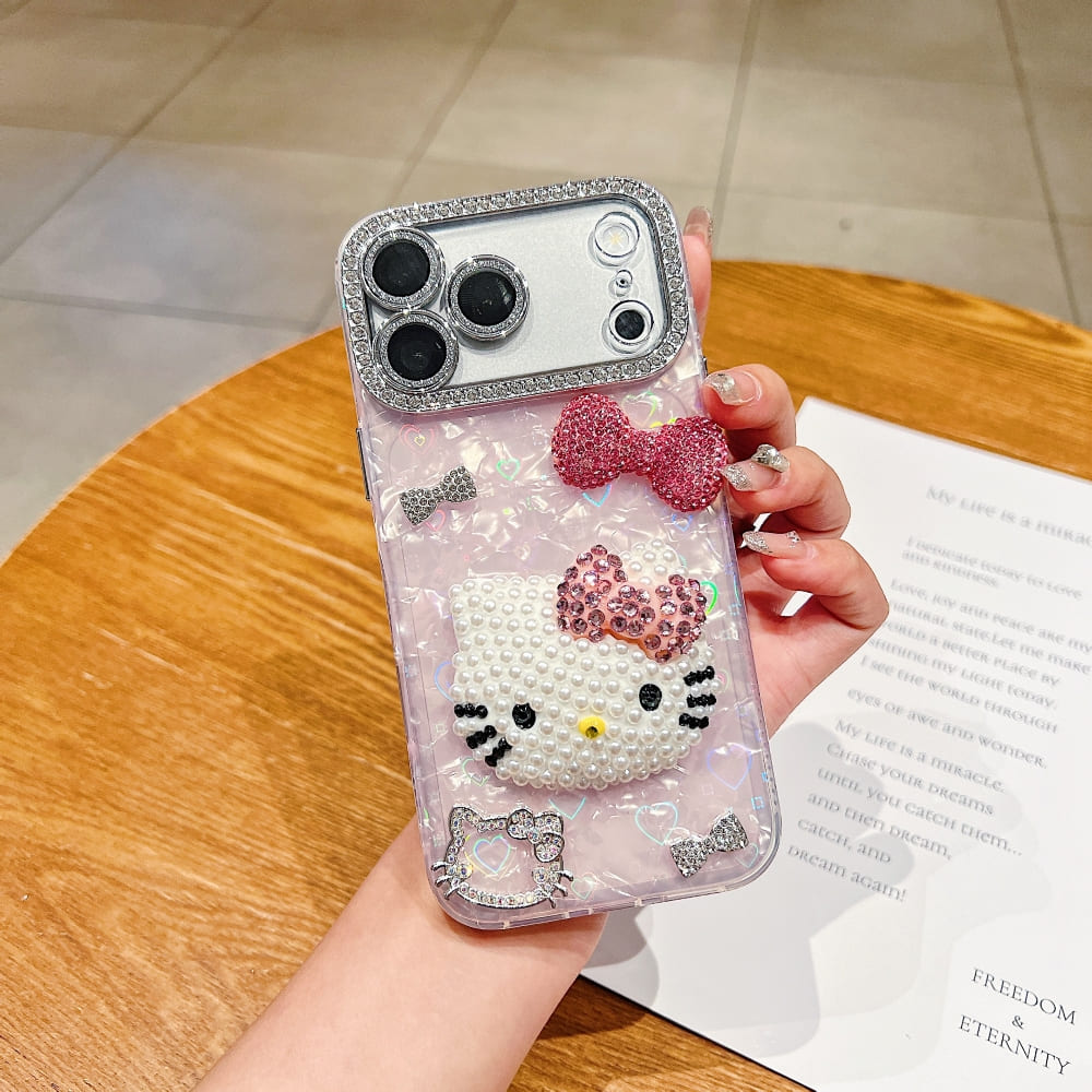Rosy Glam Kitty Phone Case