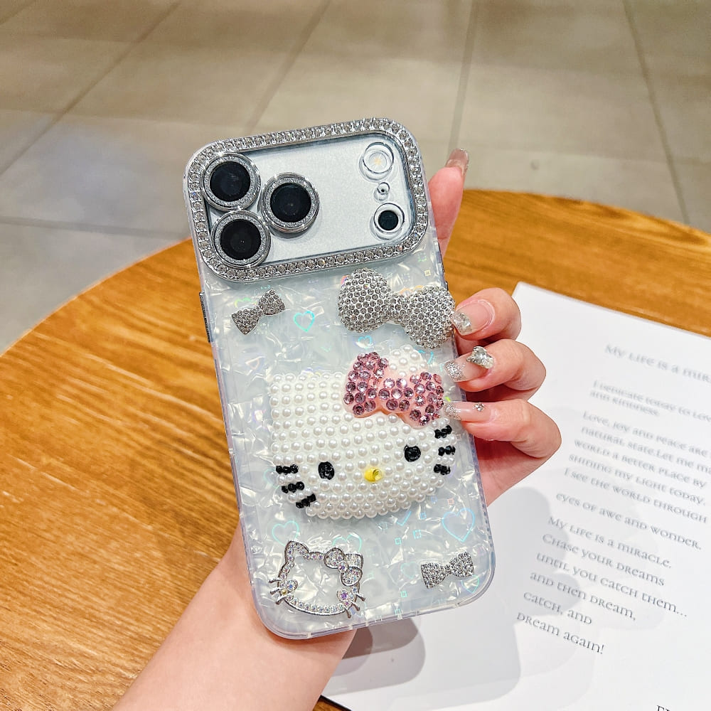 Rosy Glam Kitty Phone Case
