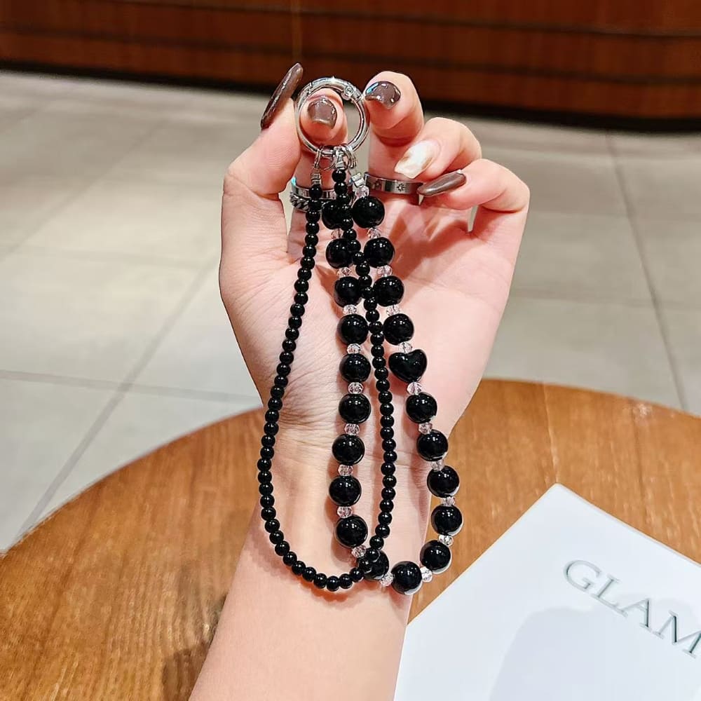 Royal Pearl Love Beads Phone Charm
