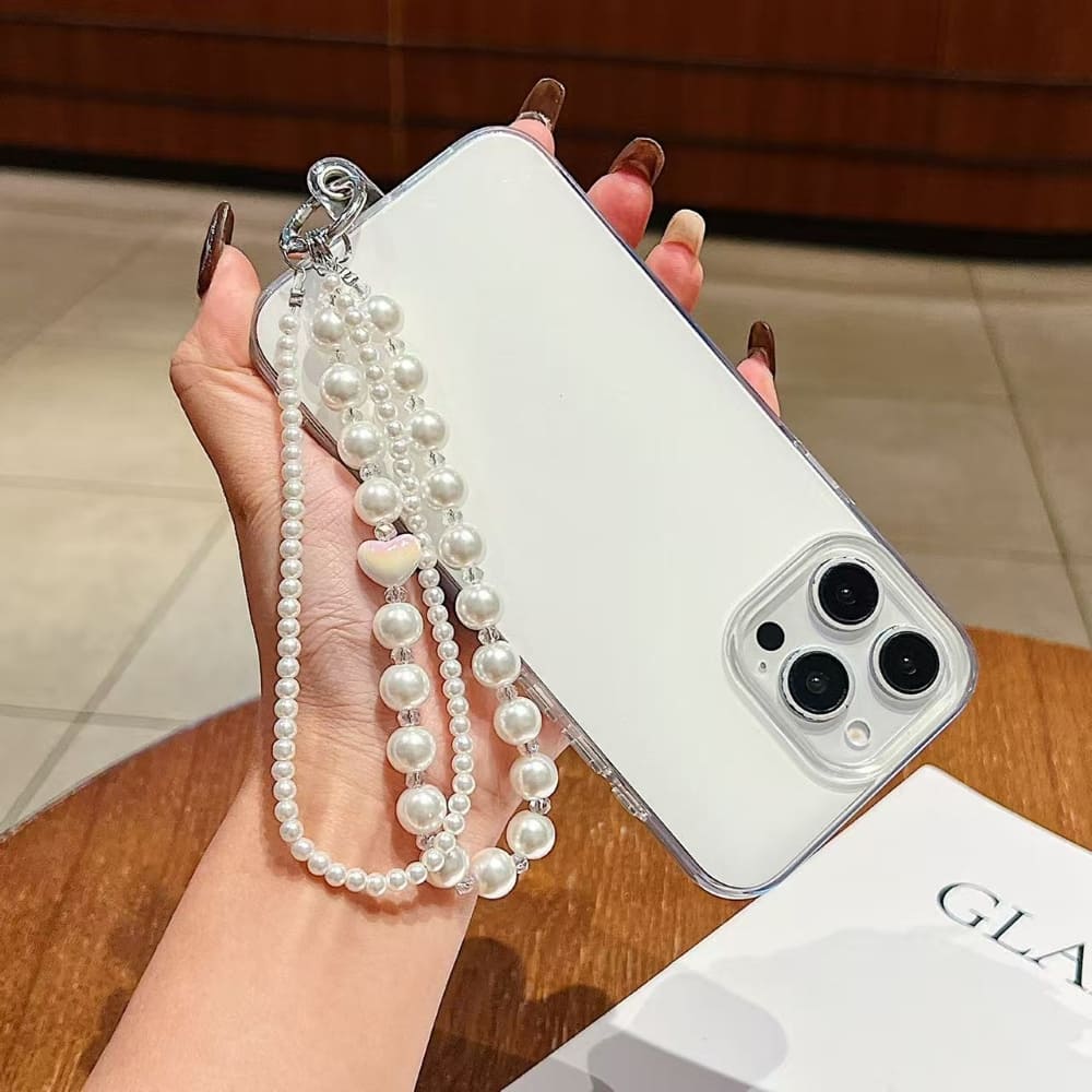 Royal Pearl Love Beads Phone Charm