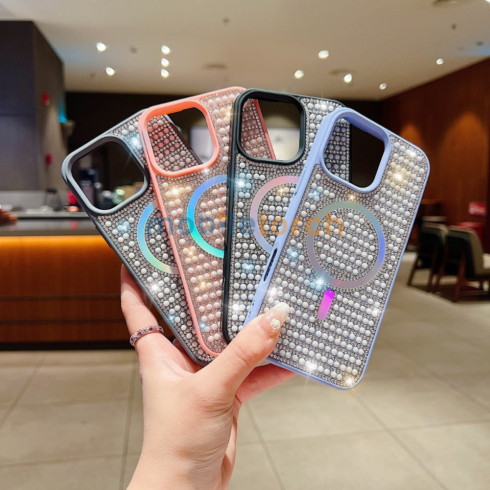 Shining Star and Pearl Diamond Magsafe Phone Case