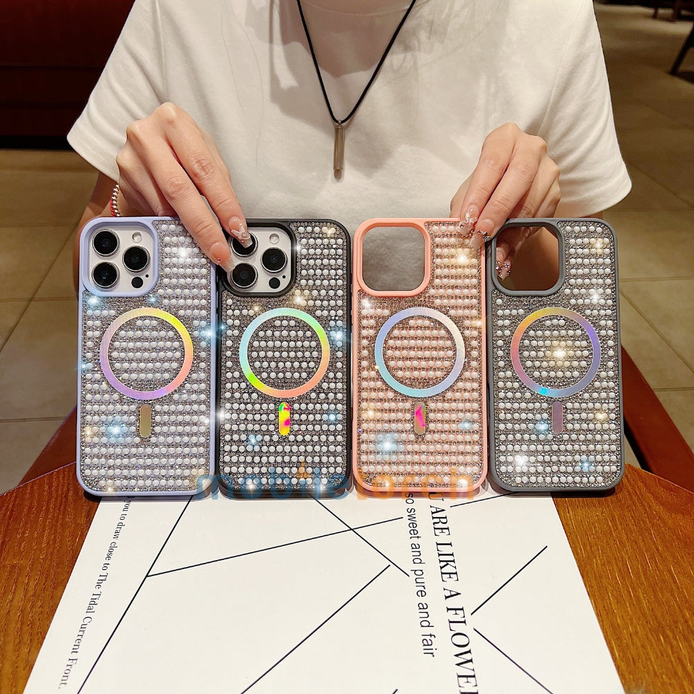Shining Star and Pearl Diamond Magsafe Phone Case